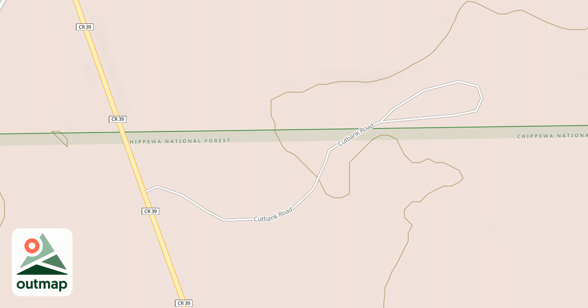 Map of CUT BANK ROAD SE = IRR 423