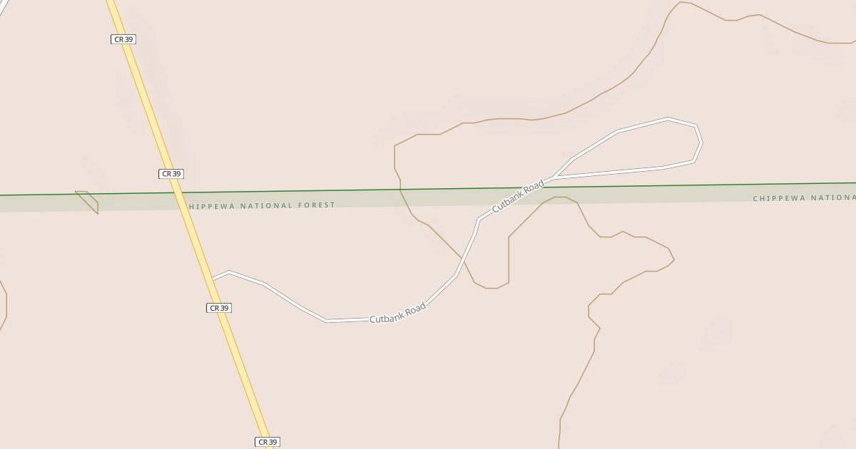 Map preview of CUT BANK ROAD SE = IRR 423