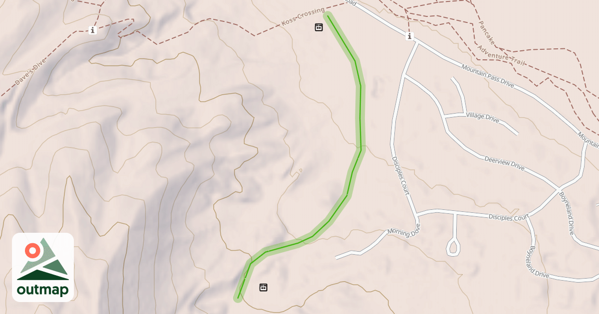 Map of To Disciple's Ridge