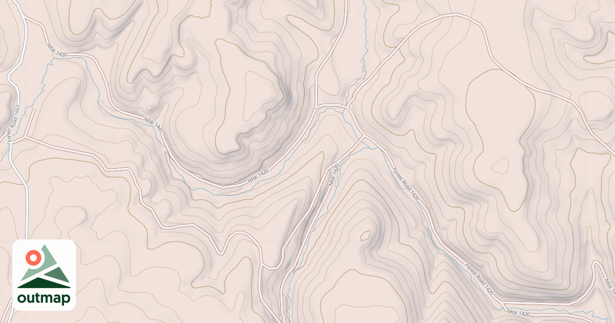 Map of COUGAR CK COLOCATED 1663 MRS