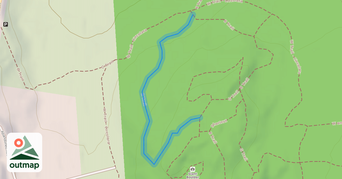 Map of R Trail