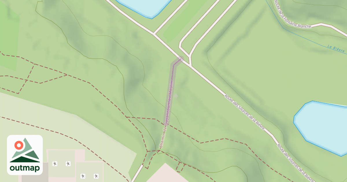 Map of Chemin de Guyancourt au Moulin