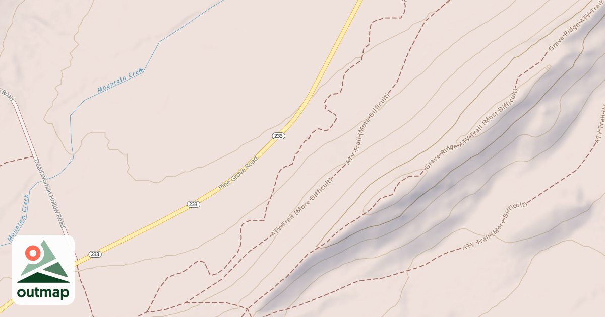 Map of Michaux State Forest - ATV Trail System