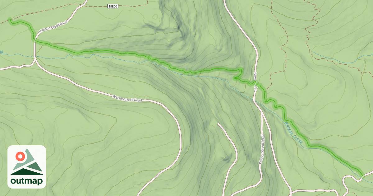 Map of Watson Creek Trail