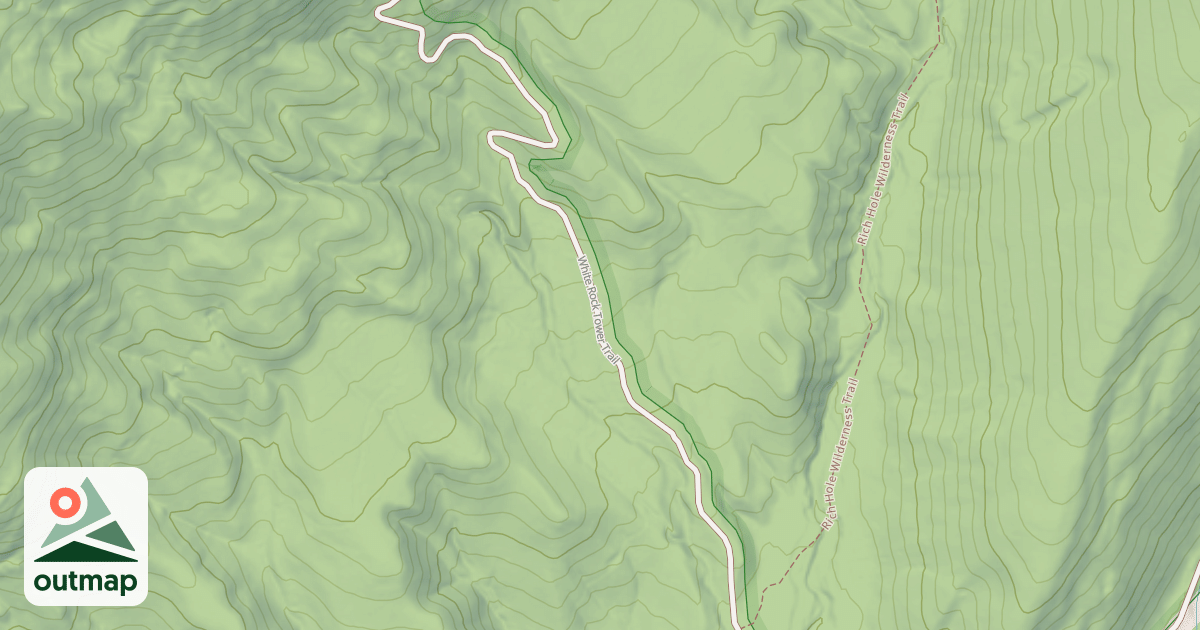 Map of WHITE ROCKS