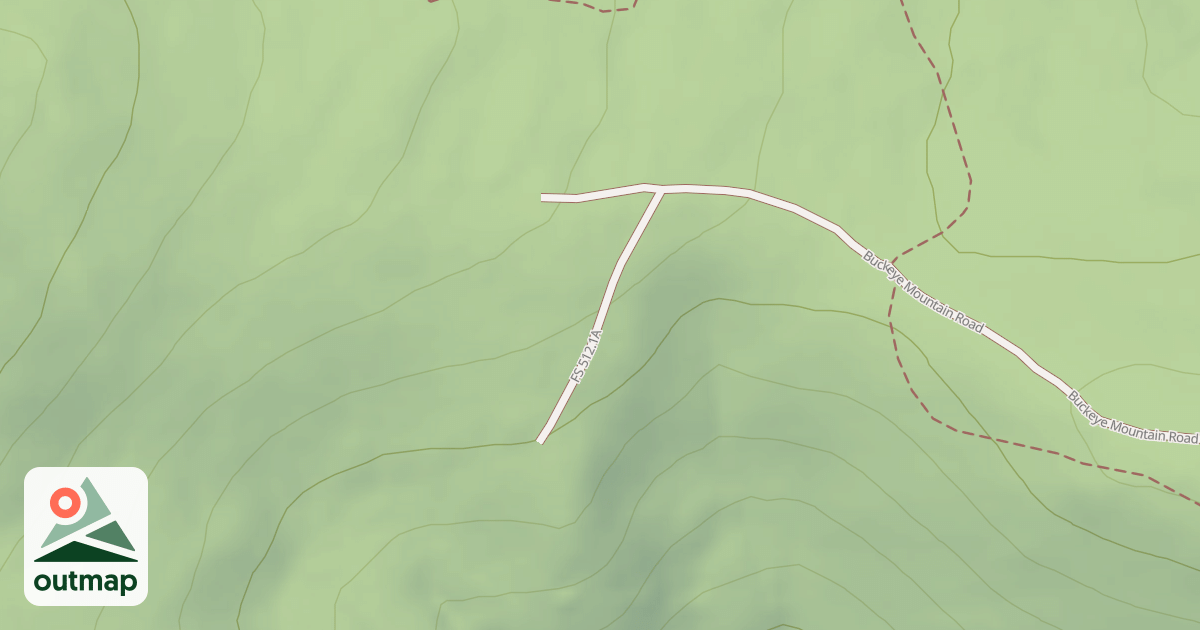 Map of BUCKEYE MOUNTAIN SPUR