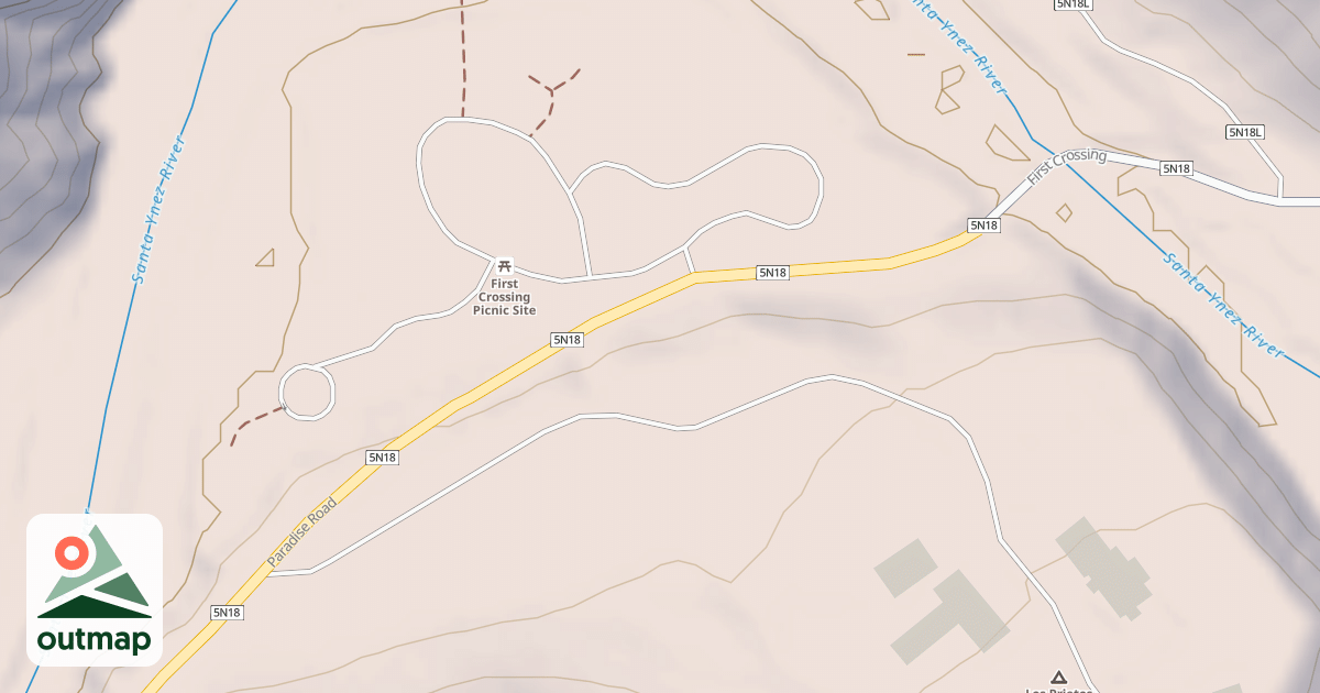 Map of 1 SANTA YNEZ RIVER ROAD