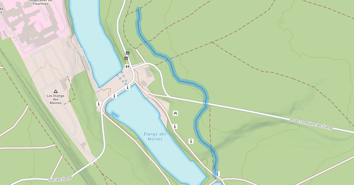 Map preview of Single Étang des Moines