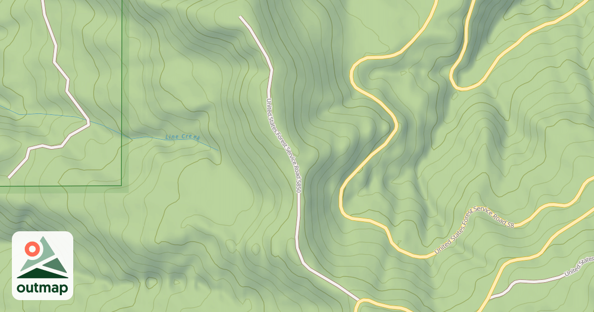 Map of USFS National Forest System Roads {F06884B7-A6F6-42FB-AD3B-4FFBE70AFF65}