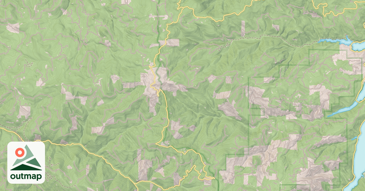 Map of HIGH DIVIDE