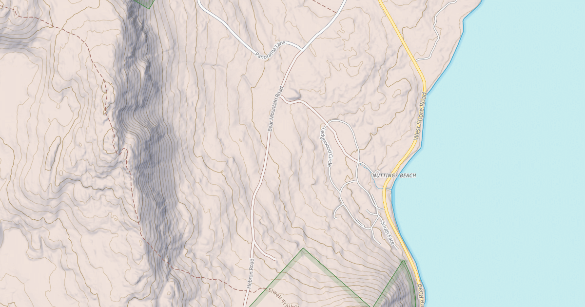 Map preview of Bear Mtn Rd