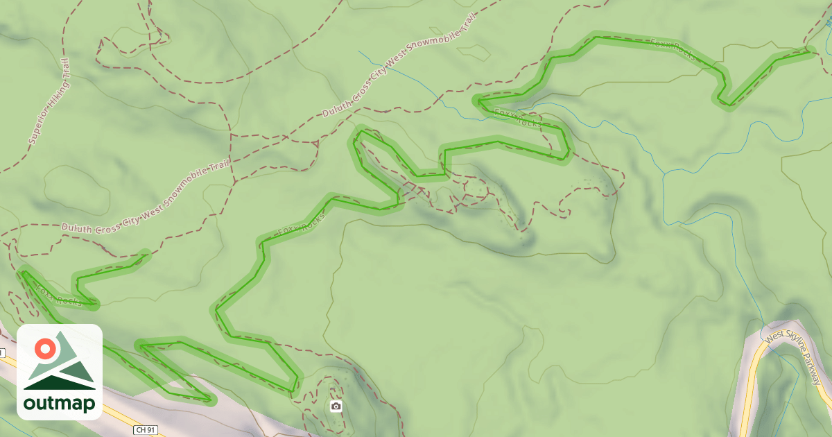 Map of Foxx Rocks