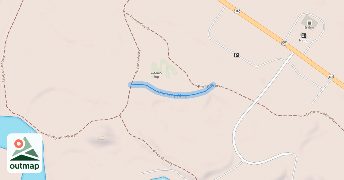 Map of Bull Frog Alley