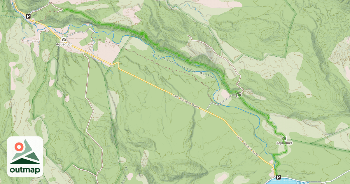 Map of Kaniere Water Race Walkway