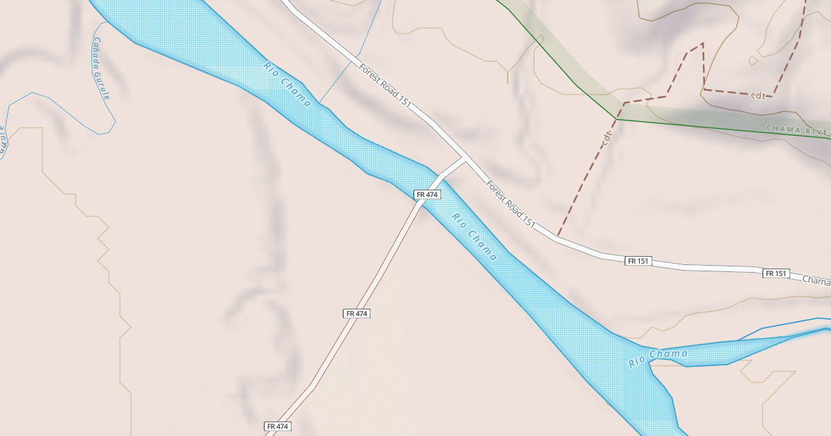 Map preview of SKULL BRIDGE(ELIZABETH'S) ROAD