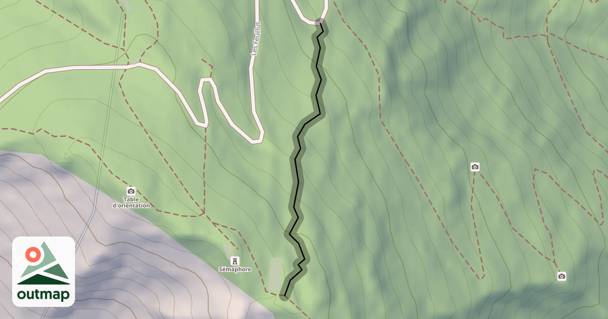 Map of La Descente du Pendu