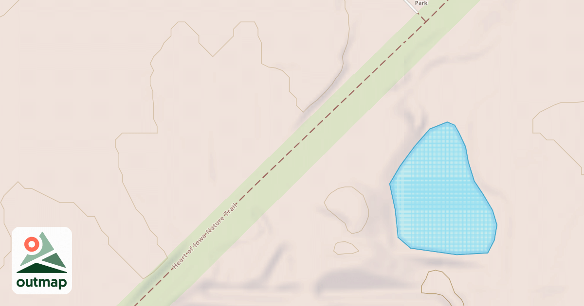 Map of Heart of Iowa Nature Trail in Marshall