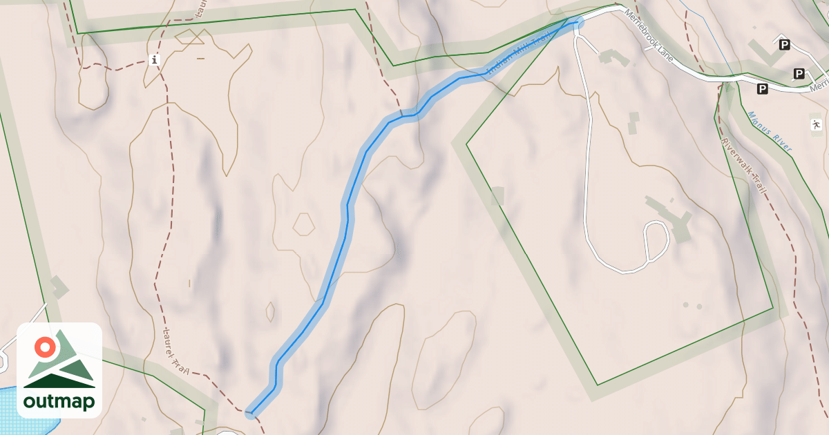 Map of Indian Mill Trail