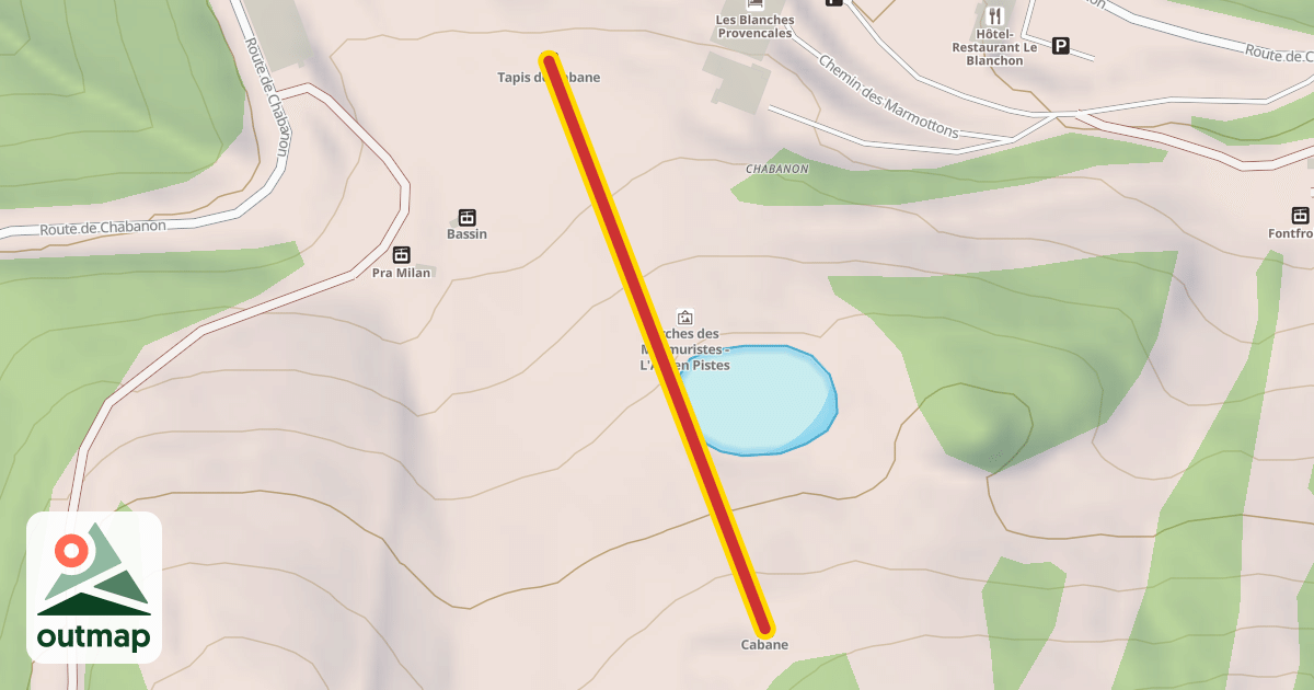 Map of Cabane