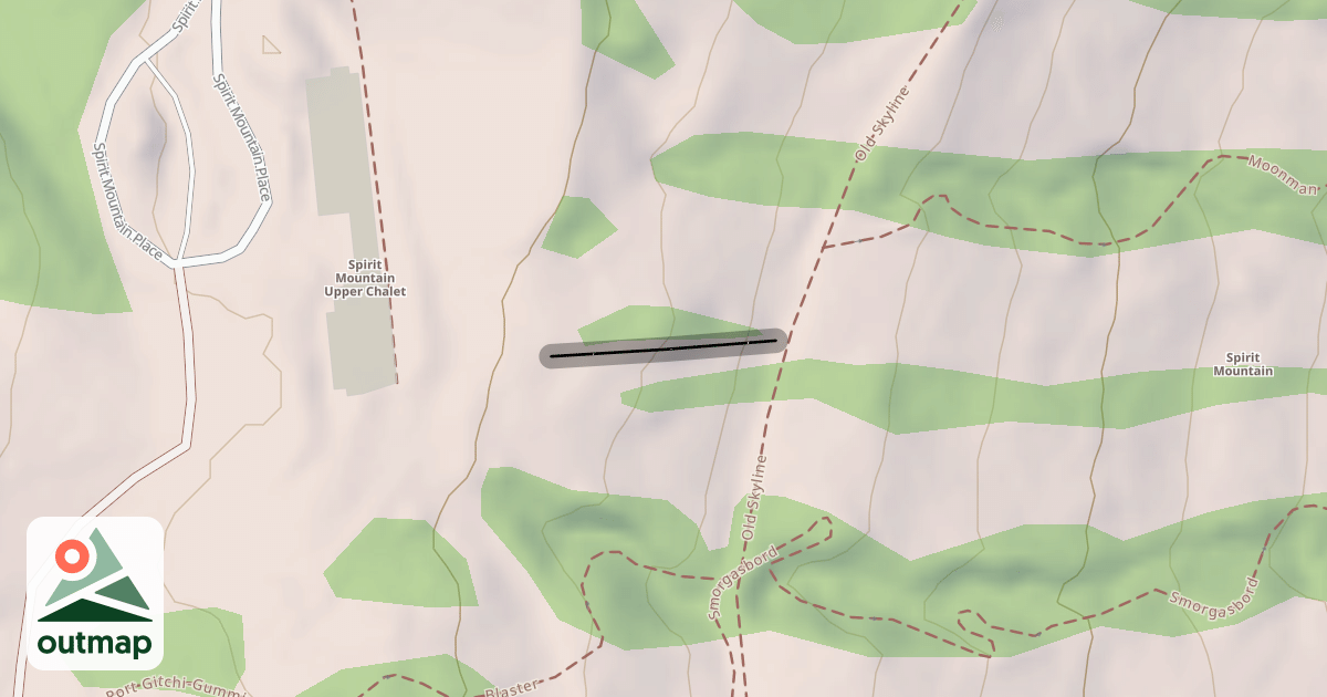 Map of Summit Chute