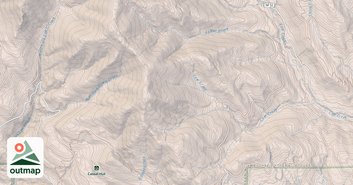 Map of CASTLE SPRING