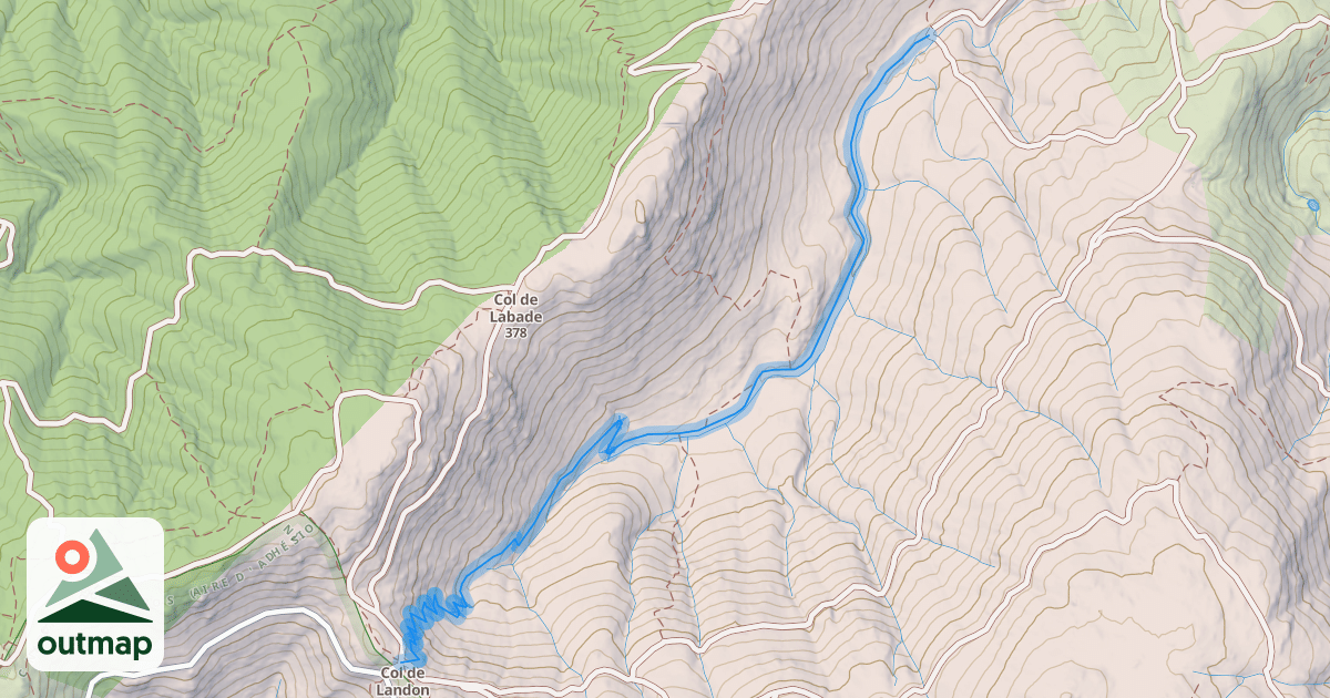 Map of Vallon de la femme morte