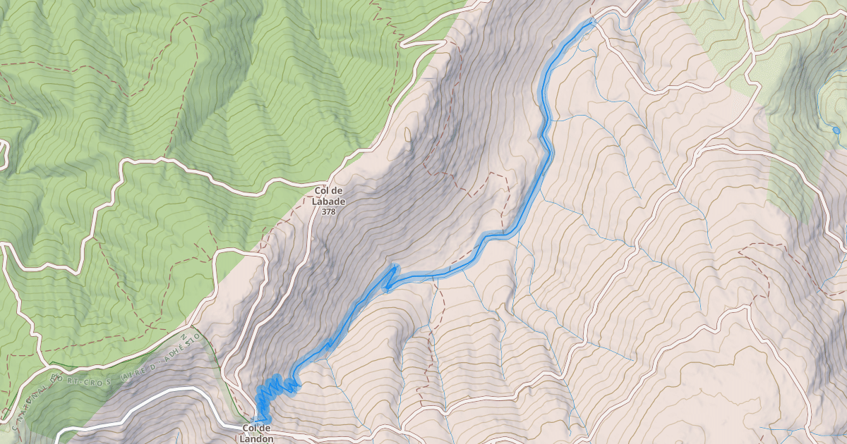 Map preview of Vallon de la femme morte