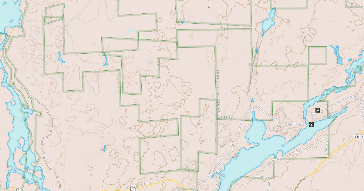 Map preview of Kawishiwi Triangle Big Pine