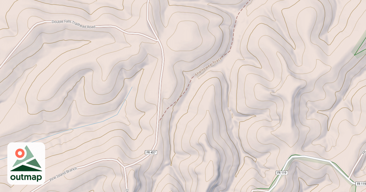 Map of Sheltowee Trace