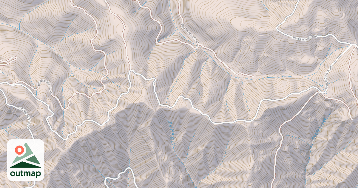 Map of BIG FRENCH CREEK