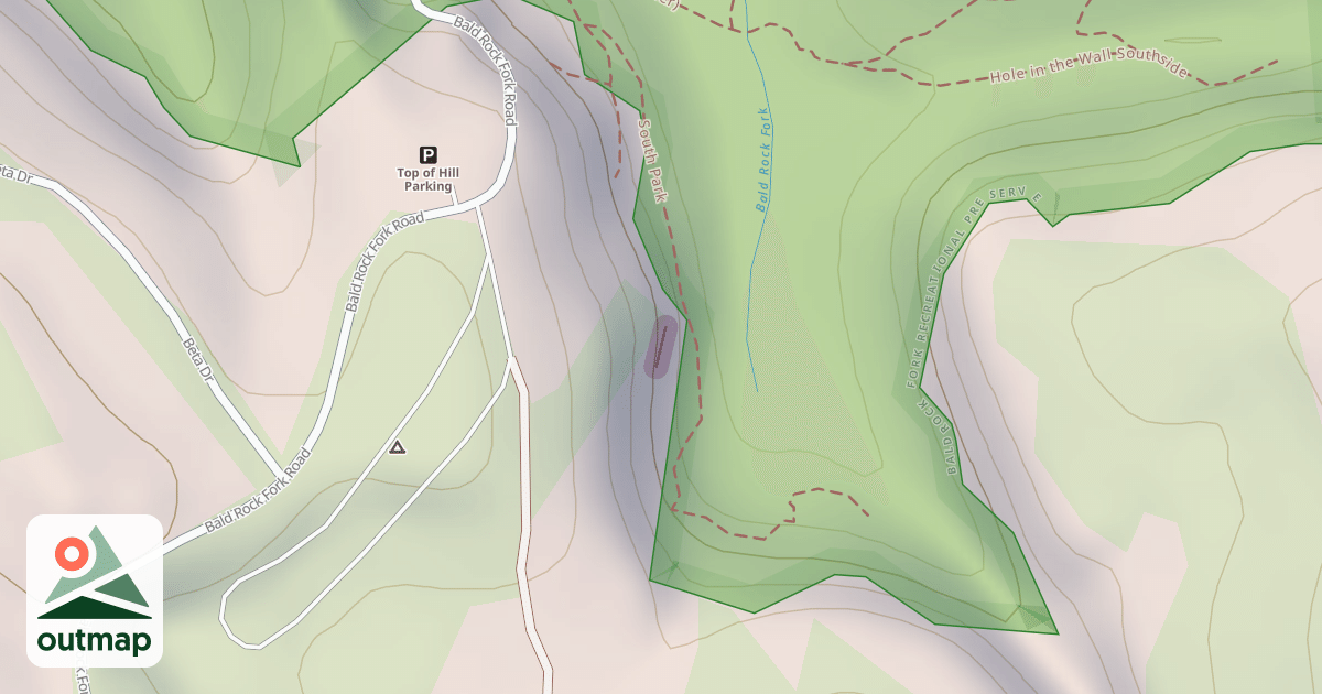 Map of Climbing Crag