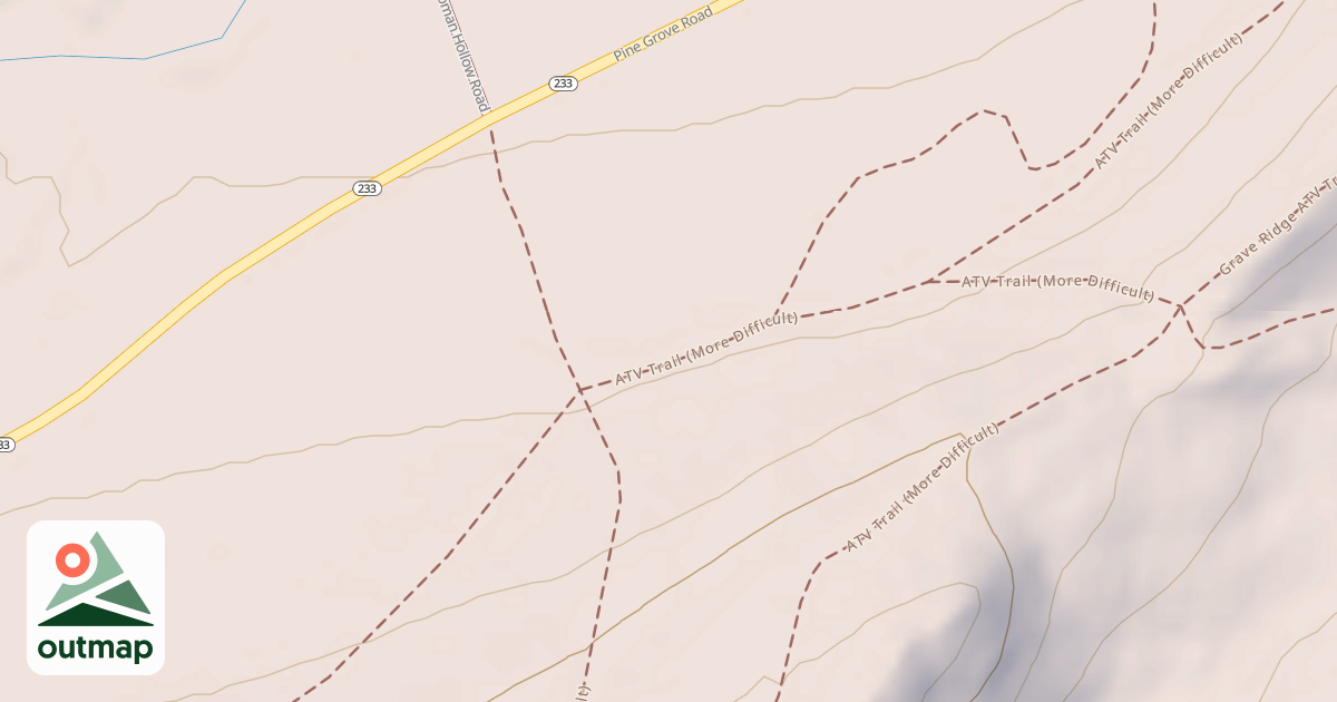 Map of Michaux State Forest - ATV Trail System