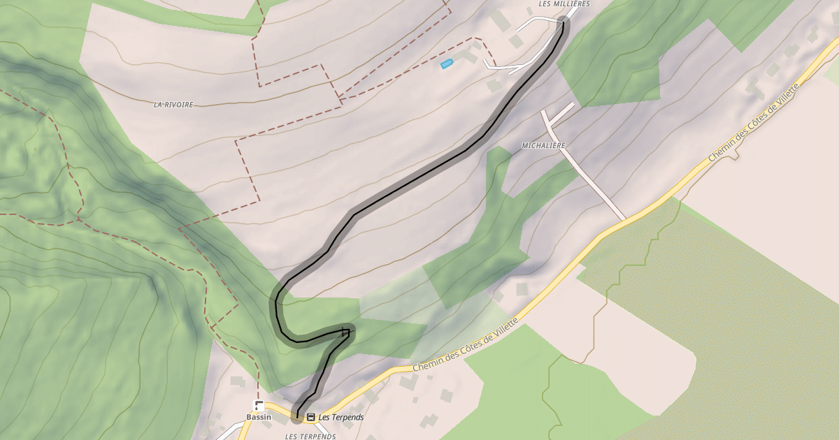 Map preview of Des Terpends à la Maimlinière