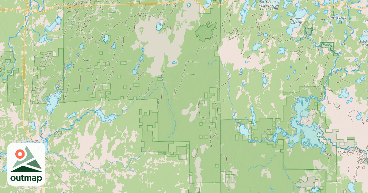 Map of USFS Motor Vehicle Use Map Trails 13058