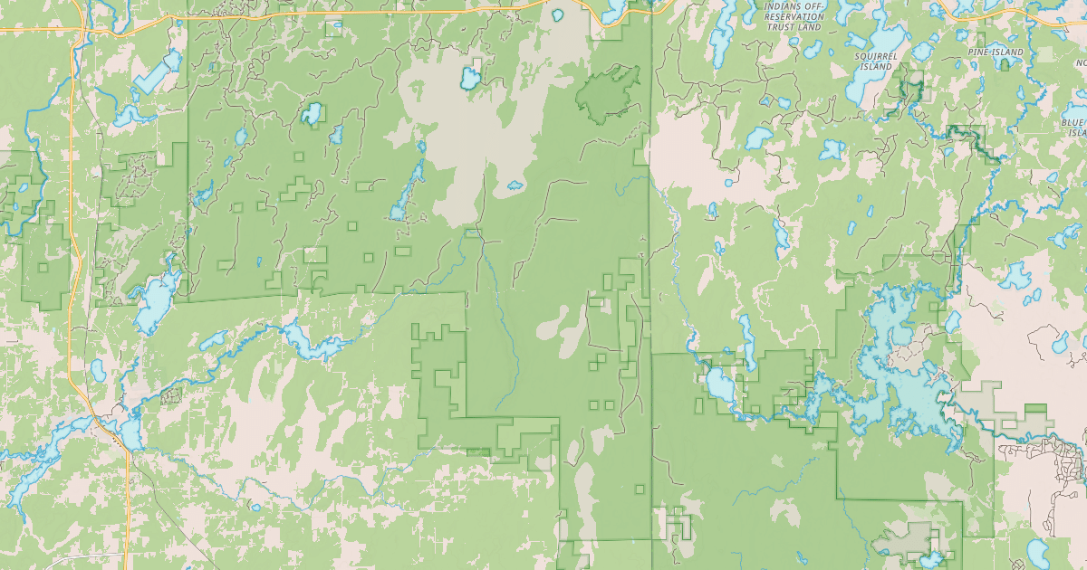 Map preview of USFS Motor Vehicle Use Map Trails 13058