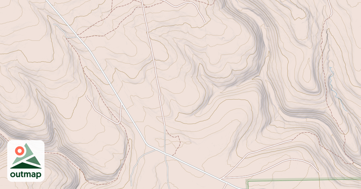 Map of Beech Creek Snowmobile Trails