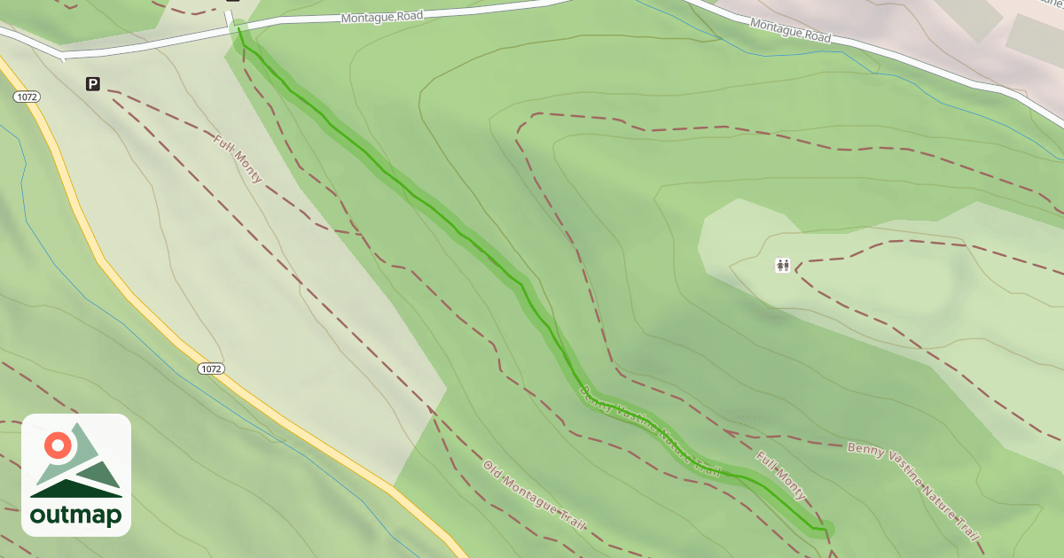 Map of Benny Vastine Nature Trail in Kenton