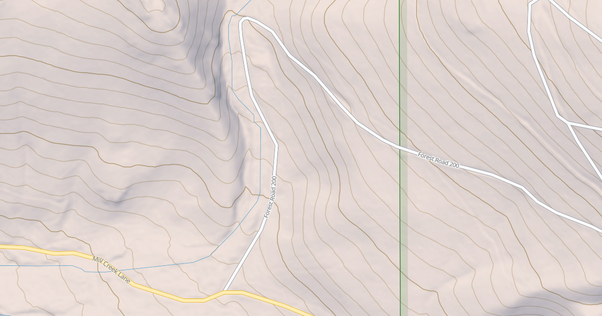 Map preview of USFS National Forest System Roads {514F8B85-ADF0-422A-BAAB-E0992277B280}