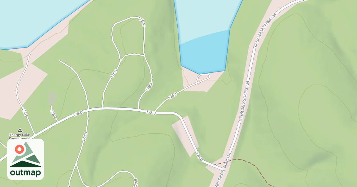 Map of E.L. CANOE LAUNCH AREA