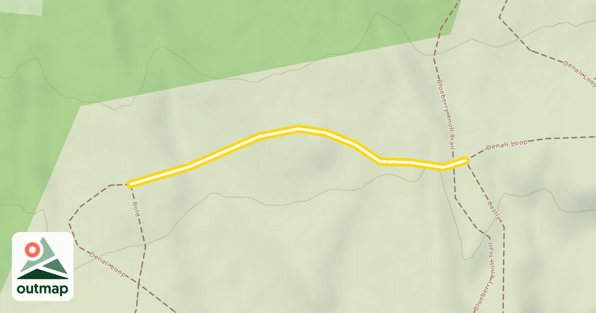 Map of Denali Loop