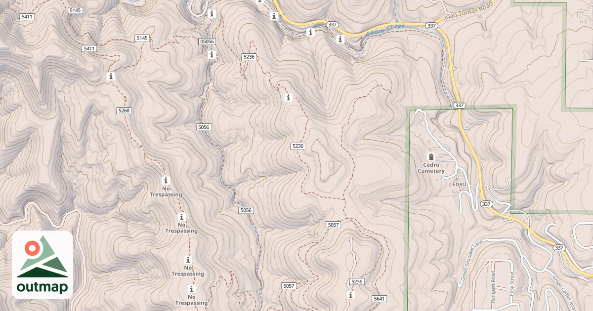 Map of BLUE RIBBON