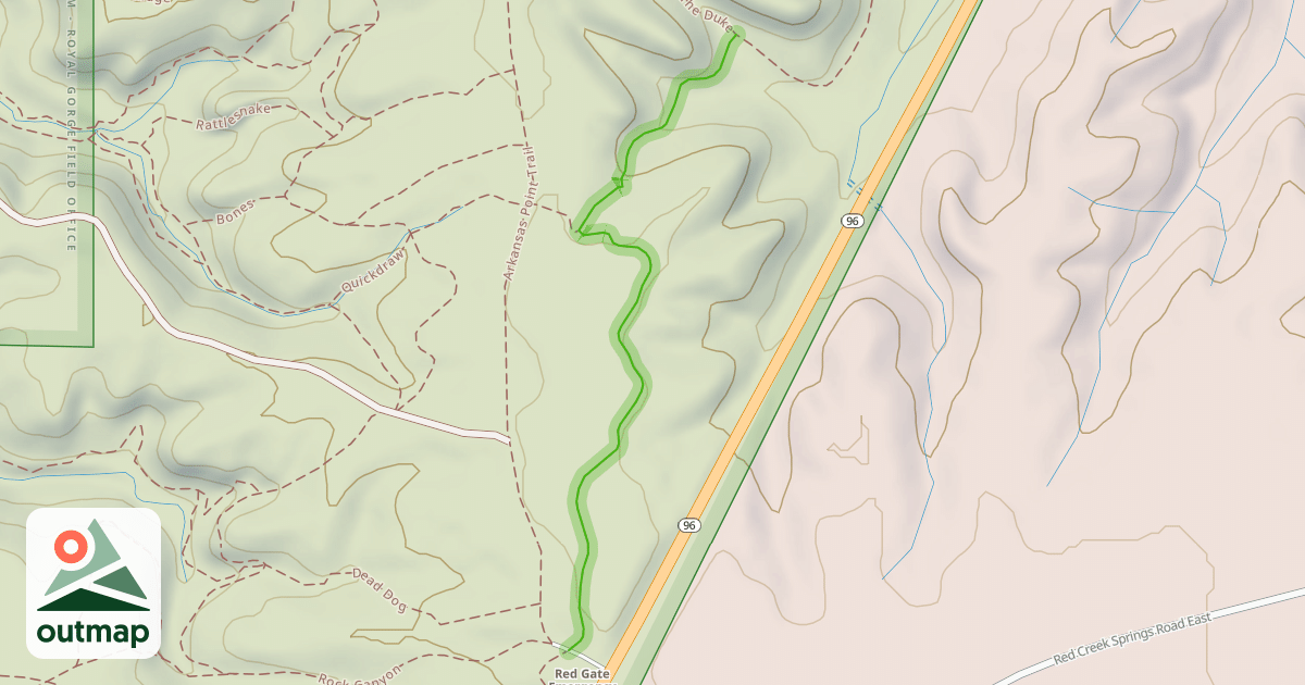 Map of Rodeo Ridge