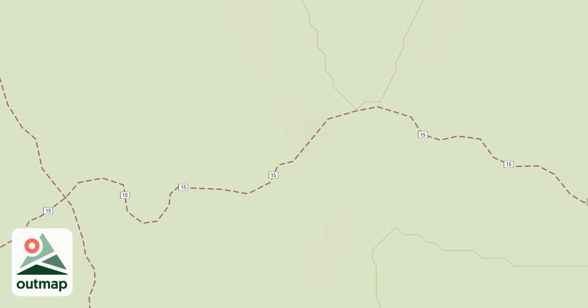 Map of Cline Buttes Tr 15