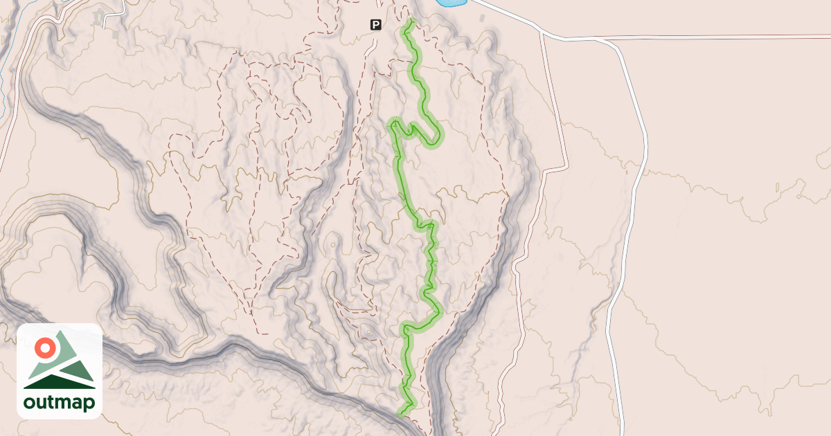 Map of Morning Glory West Trail