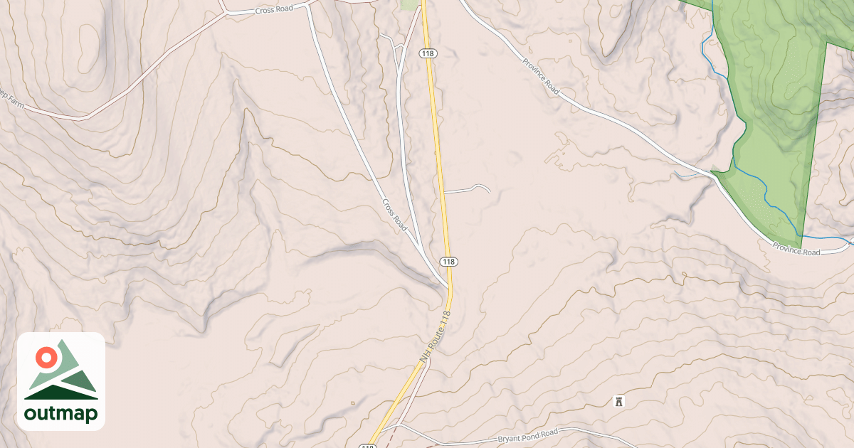 Map of adj to Rt 118