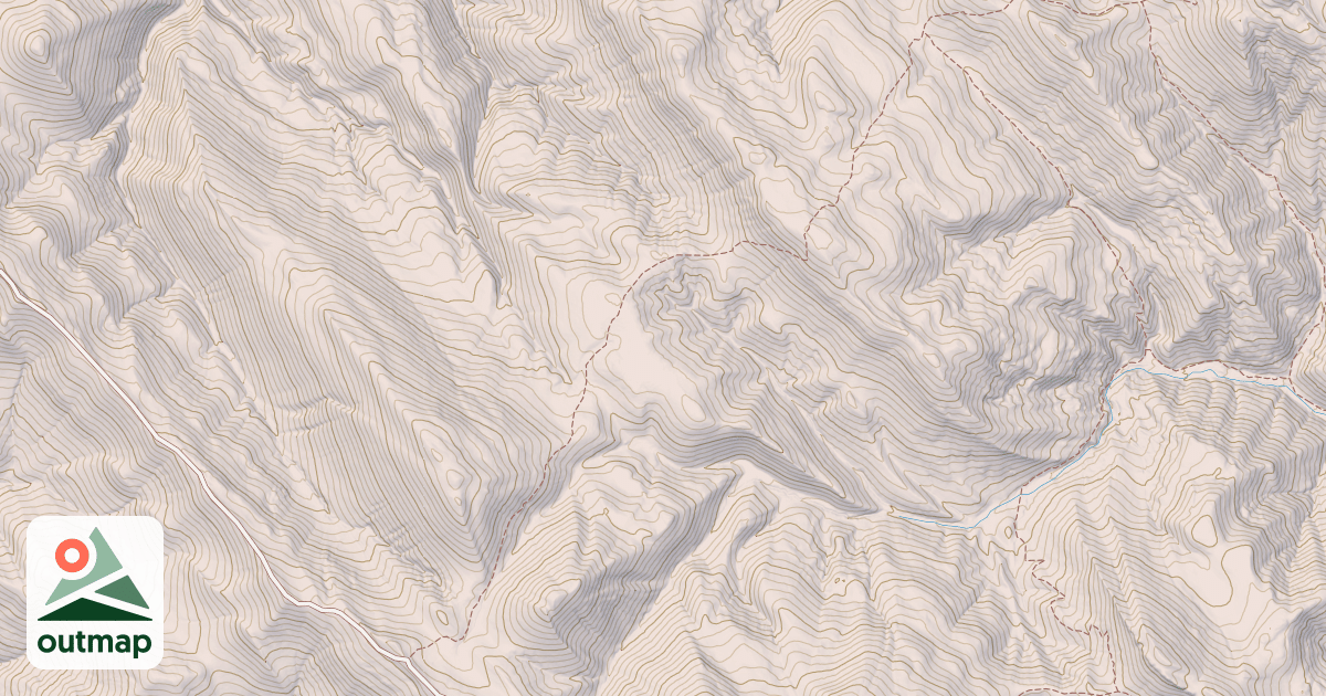 Map of Fourth Of July/red Ridge