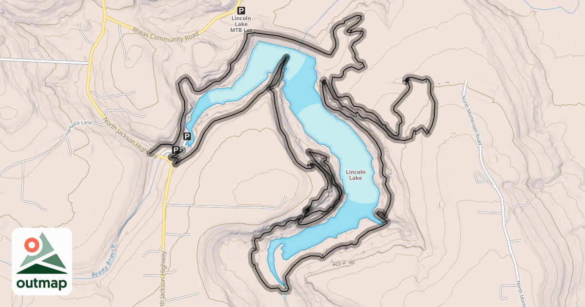 Map of Lincoln Lake Loop