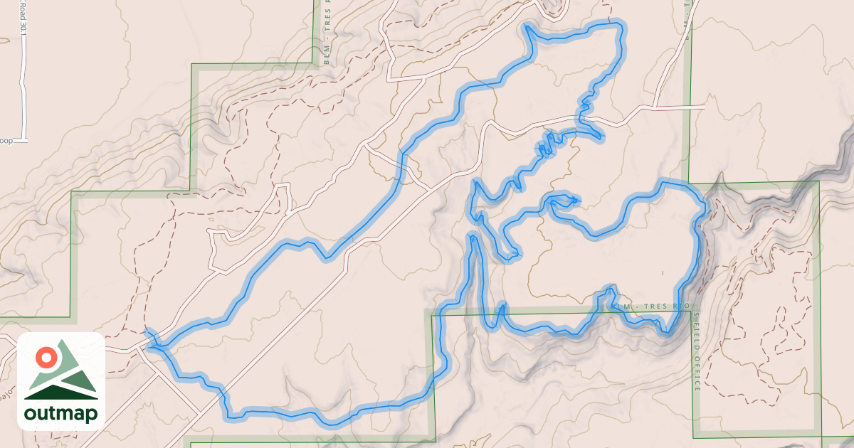 Map of Stinky Spring Loop