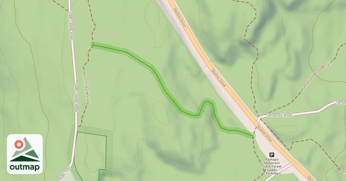 Map of Castle Loop Trail