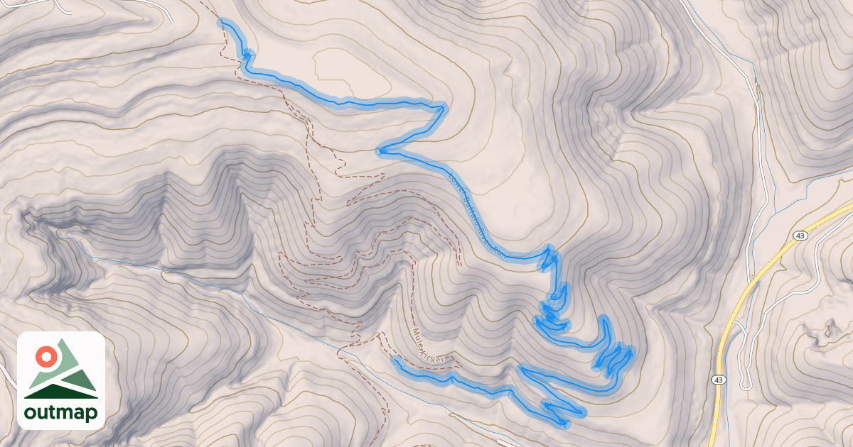 Map of Lower Buffalo River Run